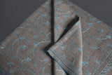 cashmere embroidered fine wool stole 28x80 inch