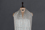 cashmere embroidered fine wool stole 28x80 inch