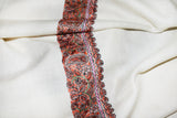 Hand embroidered pashmina shawl 40X80 inch paldar