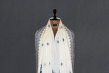 Fine wool Embroidered shawl 40"x80"