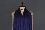 Fine wool Embroidered blue shawl 40"x80"