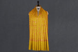 Fine wool Embroidered mustard shawl 40"x80"