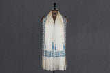 Fine wool Embroidered shawl 40"x80"