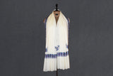 Fine wool Embroidered shawl 40"x80"