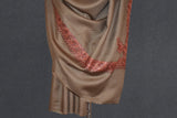 Fine wool Embroidered shawl 40"x80"