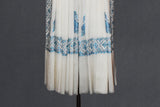 Fine wool Embroidered shawl 40"x80"