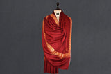 Fine wool Embroidered shawl 40"x80"
