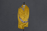 Fine wool Embroidered yellow shawl 40"x80"