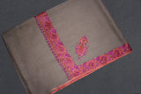 Fine wool Embroidered shawl 40"x80"