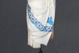 Fine wool Embroidered shawl 40"x80"