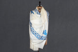 Fine wool Embroidered shawl 40"x80"