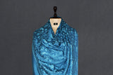 Fine wool Embroidered shawl 40"x80"