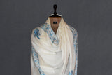 Fine wool Embroidered shawl 40"x80"
