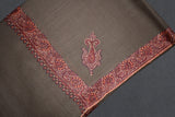 Fine wool Embroidered shawl 40"x80"