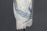 Fine wool Embroidered shawl 40"x80"