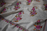 Pashmina hand embroidered shawl 40x80 inch