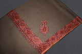 Fine wool Embroidered shawl 40"x80"