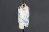 Fine wool Embroidered shawl 40"x80"