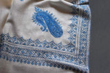 Fine wool Embroidered shawl 40"x80"