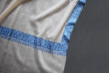 Fine wool Embroidered shawl 40"x80"