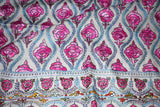 Pashmina hand embroidered white jamawar shawl 40x80 inch