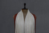 Pashmina hand embroidered white shawl 40X80 inch