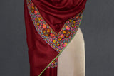 Pashmina embroidered stole 28x80 inch