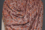 Pashmina Hand embroidered jammawar shawl 40"x80"