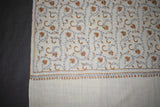 Fine wool Embroidered shawl 40x80 inch