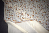 Fine wool Embroidered shawl 40x80 inch