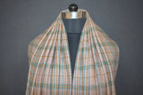 Handwoven pashmina check shawl 40x80 inch