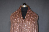 Fine wool Embroidered shawl 40x80 inch