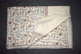 Fine wool Embroidered shawl 40x80 inch