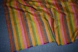Hand woven pashmina stripe shawl 40x80 inch KOOR