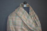 Handwoven pashmina check shawl 40x80 inch