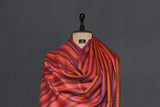 Hand woven pashmina stripe shawl 40x80 inch NOOR