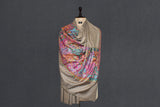 Hand embroidered pashmina shawl palla 40X80 inch