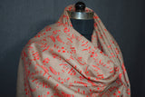 Fine wool Embroidered shawl 40x80 inch