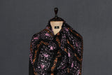 embroidered pashmina designdar black shawl 40X80 inch