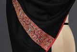 Antique pashmina stole black