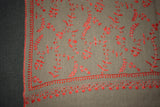 Fine wool Embroidered shawl 40x80 inch