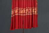 Fine wool Embroidered shawl 40"x80"