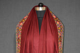 Pashmina embroidered stole 28x80 inch