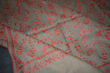 Fine wool Embroidered shawl 40x80 inch