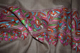 Pashmina Hand embroidered designdar shawl 40X80 inch