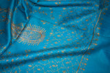 Fine wool Embroidered shawl 40x80 inch