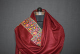 Pashmina embroidered stole 28x80 inch