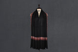 Pashmina Hand embroidered black shawl 40"x80"