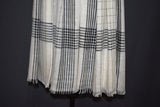 Pashmina check stole handwoven 28x80 inch
