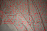 Fine wool Embroidered shawl 40x80 inch